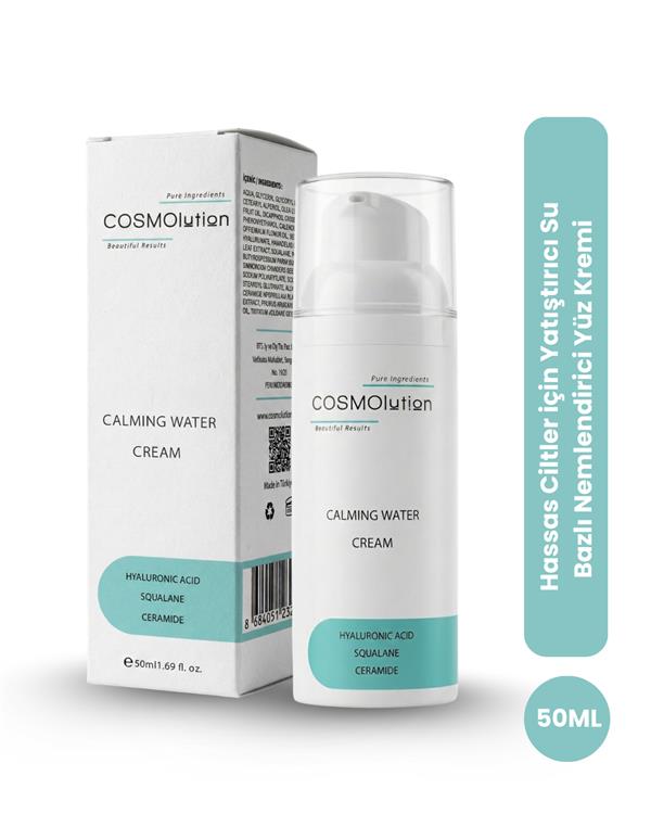 Hassas Ciltler için Yatıştırıcı Su Bazlı Nemlendirici Yüz Kremi 50 mL